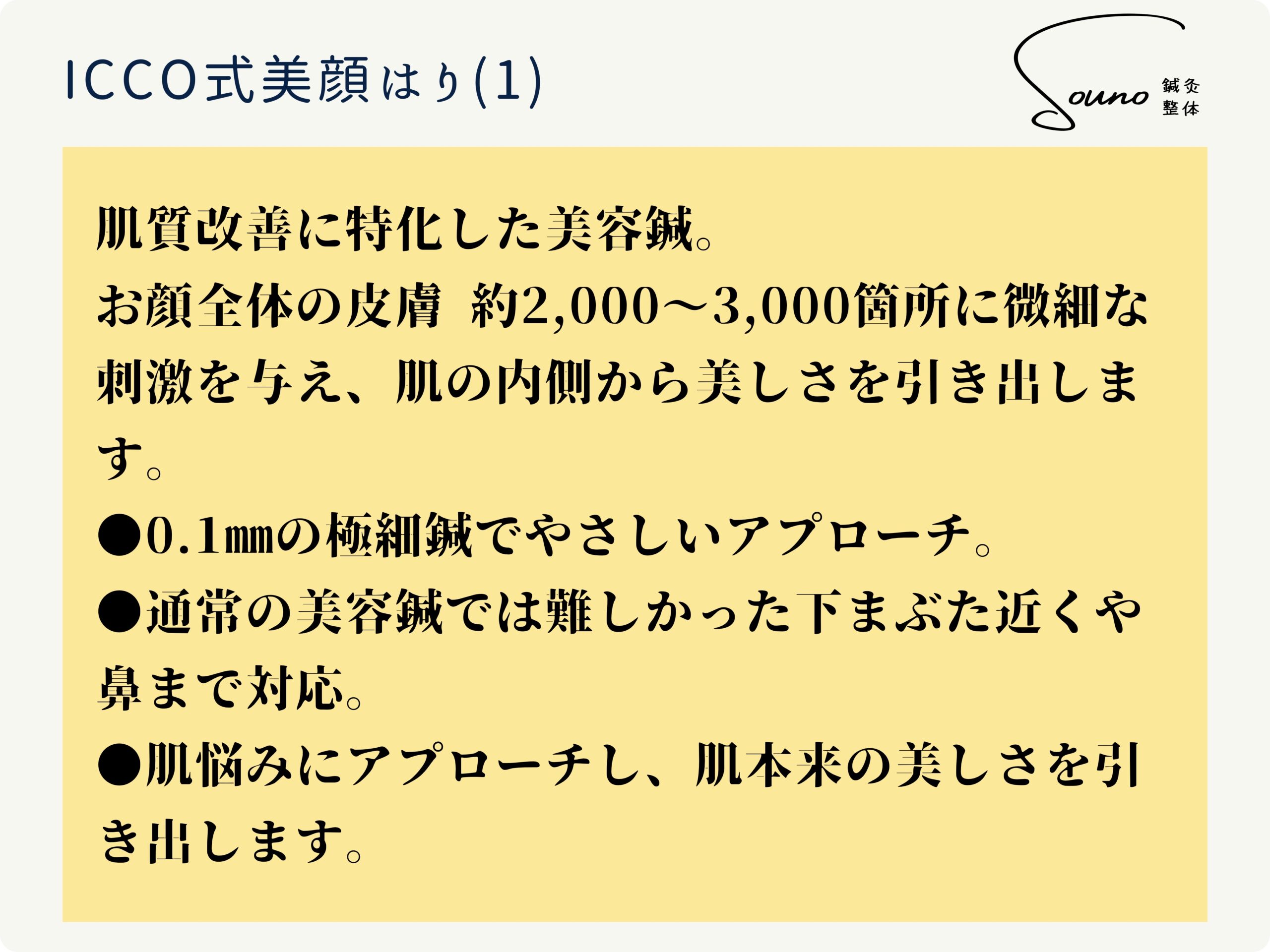 ICCO式美顔はりについて